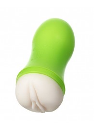 Мастурбатор-вагина A-Toys в зеленой колбе - A-toys - в Домодедово купить с доставкой