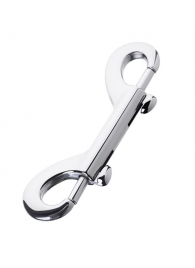 Серебристый двухсторонний карабин TOYFA Metal - ToyFa - купить с доставкой в Домодедово