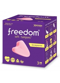 Женские гигиенические тампоны без веревочки FREEDOM mini - 3 шт. - Freedom - купить с доставкой в Домодедово