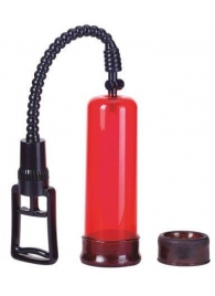 Вакуумная помпа с двумя сменными насадками NEW STAY HARD PUMP CLEAR RED - Seven Creations - в Домодедово купить с доставкой