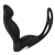 Черный вибромассажер простаты P-PLEASER W ERECTION ENHANCE - Dream Toys - в Домодедово купить с доставкой