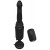Черный вибромассажер с функцией поступательных движений Ass Thruster - Pipedream - купить с доставкой в Домодедово