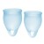 Набор голубых менструальных чаш Feel confident Menstrual Cup - Satisfyer - купить с доставкой в Домодедово