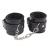 Черные оковы на ноги Obey Me Leather Ankle Cuffs - Chisa - купить с доставкой в Домодедово