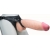 Телесный реалистичный фаллоимитатор на черных трусиках Real Big Strap-On - 34,5 см. - LOVETOY (А-Полимер) - купить с доставкой в Домодедово