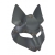 Серая маска Wolf с клепками - Sitabella - купить с доставкой в Домодедово