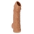 Телесная насадка с пупырышками и открытой головкой Nude Sleeve M - 12 см. - KOKOS - в Домодедово купить с доставкой