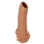Телесная насадка с усиками и открытой головкой Nude Sleeve L - 14 см. - KOKOS - в Домодедово купить с доставкой