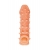 Телесная закрытая насадка с пупырышками Cock Sleeve Size M - 15,6 см. - KOKOS - в Домодедово купить с доставкой