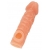 Телесная закрытая насадка с шершавой головкой Cock Sleeve Size L - 17,6 см. - KOKOS - в Домодедово купить с доставкой