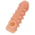 Телесная закрытая насадка с шариками Cock Sleeve Size S - 13,8 см. - KOKOS - в Домодедово купить с доставкой