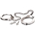 Металлические наручники Metal Leg Cuffs - Pipedream - купить с доставкой в Домодедово