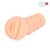 Телесный мастурбатор-вагина с комплектом эрекционных колец - Bior toys - в Домодедово купить с доставкой