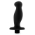 Черный анальный вибромассажёр Silicone Vibrating Prostate Massager 02 - 10,8 см. - Blush Novelties - в Домодедово купить с доставкой
