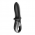 Черный анальный вибратор Hot Passion с функцией нагрева - Satisfyer - в Домодедово купить с доставкой