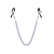 Зажимы для сосков с фиолетовой цепочкой Sweet Caress Nipple Chain - Sweet Caress - купить с доставкой в Домодедово