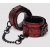Красно-черные наручники Reversible Faux Leather Wrist Cuffs - Fifty Shades of Grey - купить с доставкой в Домодедово