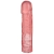 Розовая фаллическая насадка Vac-U-Lock 8  Crystal Jellies Dong - 20,3 см. - Doc Johnson - купить с доставкой в Домодедово