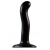 Черный фаллоимитатор-насадка Strap-On-Me P G spot Dildo size S - 16,4 см. - Strap-on-me - купить с доставкой в Домодедово