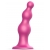 Розовая насадка Strap-On-Me Dildo Plug Beads size S - Strap-on-me - купить с доставкой в Домодедово