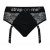 Черные трусики для насадок Diva Lingerie Harness - size L - Strap-on-me - купить с доставкой в Домодедово