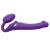 Фиолетовый безремневой вибрострапон Vibrating Bendable Strap-On - size L - Strap-on-me - купить с доставкой в Домодедово