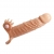 Телесная удлиняющая вибронасадка Penis Sleeve Connor - 17 см. - Baile - в Домодедово купить с доставкой