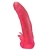 Розовая насадка для страпона с клиторальными лепестками - 18,5 см. - LOVETOY (А-Полимер) - купить с доставкой в Домодедово