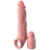 Телесная насадка-удлинитель 2 Inch Silicone X-tension with Strap - 20,3 см. - Pipedream - в Домодедово купить с доставкой