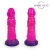 Розовый рельефный фантазийный фаллоимитатор - 20 см. - Bior toys - купить с доставкой в Домодедово