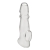 Прозрачная насадка для пениса Girthy Penis Enhancing Sleeve Extension - 17,1 см. - BlueLine - в Домодедово купить с доставкой