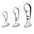 Набор из 3 стальных стимуляторов простаты Stainless Steel P-spot Training Set - b-Vibe - в Домодедово купить с доставкой