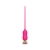 Розовый тонкий стимулятор Nipple Vibrator - 23 см. - I-MOON - купить с доставкой в Домодедово