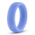 Голубое люминесцентное кольцо Silicone Glo Cock Ring - Blush Novelties - в Домодедово купить с доставкой