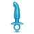 Голубая анальная пробка для массажа простаты Hither Silicone Prostate Plug - 14,3 см. - b-Vibe - в Домодедово купить с доставкой