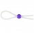 Прозрачное лассо с фиолетовой бусиной SILICONE COCK RING WITH BEAD LAVENDER - NMC - в Домодедово купить с доставкой