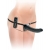 Черный страпон с вагинальной пробкой Deluxe Vibrating Penetrix Strap-On - 19 см. - Pipedream - купить с доставкой в Домодедово