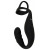 Черное эрекционное кольцо со стимуляцией промежности и анальной пробкой Cock Ring with RC Prostate Plug - Orion - в Домодедово купить с доставкой
