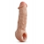Телесная насадка-удлинитель Intrepid 9.25 Inch Realistic Penis Extender Sleeve - 23,5 см. - Blush Novelties - в Домодедово купить с доставкой