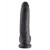 Чёрный фаллоимитатор 9 King Cock with Balls - 22,9 см. - Pipedream