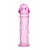 Гладкая розовая насадка с усиками под головкой - 12,5 см. - Toyfa Basic - в Домодедово купить с доставкой
