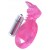 Розовая вибронасадка со стимулятор клитора   Язычок - Toyfa Basic - в Домодедово купить с доставкой