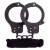 Чёрные наручники из листового металла в комплекте с веревкой BONDX METAL CUFFS LOVE ROPE SET - Dream Toys - купить с доставкой в Домодедово