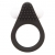 Чёрное эрекционное кольцо LIT-UP SILICONE STIMU RING 1 BLACK - Dream Toys - в Домодедово купить с доставкой