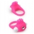 Розовое эрекционное кольцо с щеточкой LIT-UP SILICONE STIMU RING 5 - Dream Toys - в Домодедово купить с доставкой