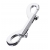 Серебристый двухсторонний карабин TOYFA Metal - ToyFa - купить с доставкой в Домодедово