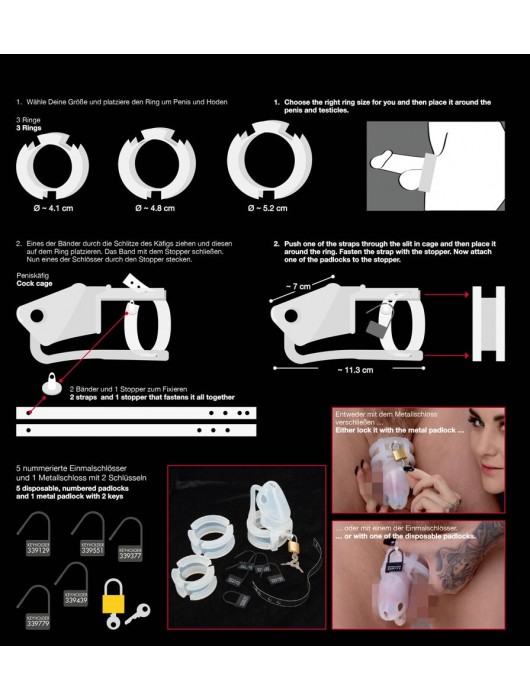 Набор для мужского пояса верности Cock Cage Set - Orion - купить с доставкой в Домодедово