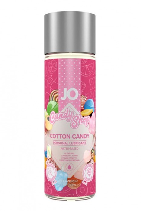 Смазка на водной основе Candy Shop Cotton Candy с ароматом сладкой ваты - 60 мл. - System JO - купить с доставкой в Домодедово