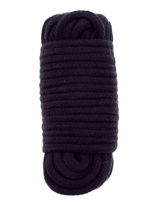 Черная веревка для связывания BONDX LOVE ROPE - 10 м. - Dream Toys - купить с доставкой в Домодедово