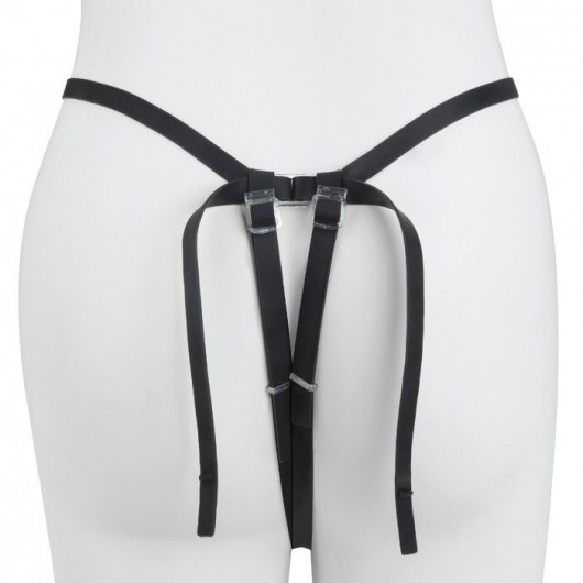 Черный страпон с вибратором Mojo Ghia - Seven Creations - купить с доставкой в Домодедово